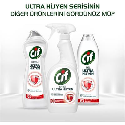 Cif Krem Ultra Hijyen Çamaşır Suyu Katkılı 450 ml