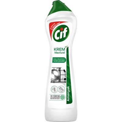 Cif Krem Yüzey Temizleyici Amonyaklı Yağ ve Kireç Sökücü Leke Çıkarıcı 500 ML