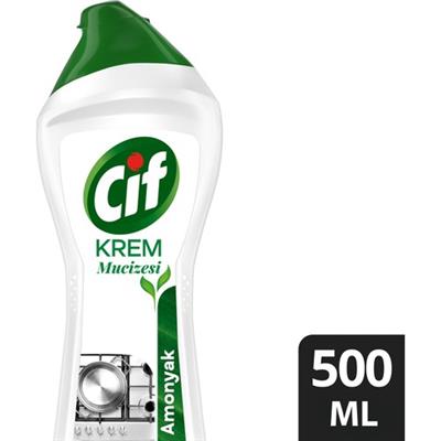 Cif Krem Yüzey Temizleyici Amonyaklı Yağ ve Kireç Sökücü Leke Çıkarıcı 500 ML