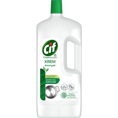 Cif Krem Yüzey Temizleyici Amonyaklı Yağ ve Kireç Sökücü Leke Çıkarıcı 1500 ML