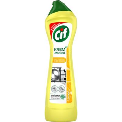 Cif Krem Yüzey Temizleyici Limon Kokulu Yağ ve Kireç Sökücü Leke Çıkarıcı 500 ML