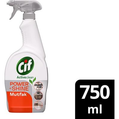 Cif Power Shine Cleanboost Sprey Temizleyici Mutfak İçin Temizleyici ve Yağ Çözücü 750 ML