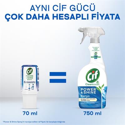 Cif Power & Shine Konsantre Banyo 70 ml