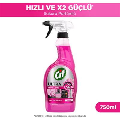 Cif Ultra Anında Etki Kir & Yağ Sökücü Sakura
