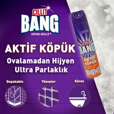Cillit Bang Aktif Köpük Sprey Yüzey Temizleyici 600 Ml