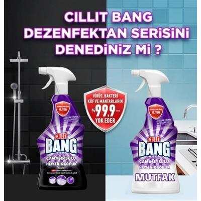Cillit Bang Dezenfektan Mutfak Temizleyici Yağ ve Kir Sökücü Sprey 750 ml