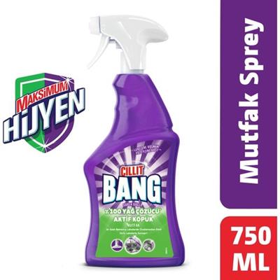 Cillit Bang Mutfak Temizleyici Yağ ve Kir Sökücü Sprey 750ml