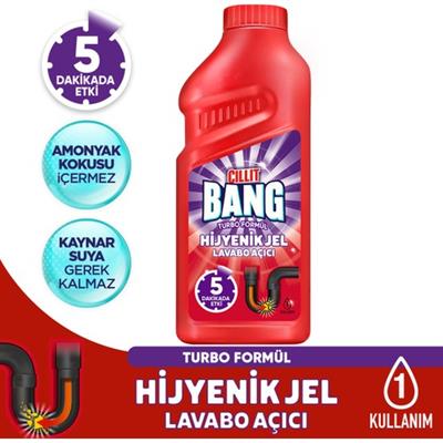 Cillit Bang Turbo Hijyenik Jel Lavabo Açıcı 500ML