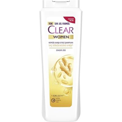 Clear Women Kepeğe Karşı Etkili Şampuan Zencefil Özü (485 Ml) X 4adet