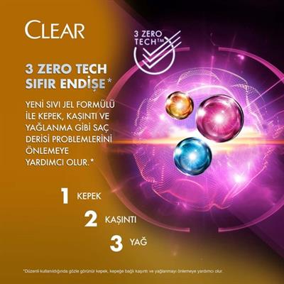 Clear Women Kepeğe Karşı Etkili Şampuan Zencefil Özü 350 ml + 180 ml