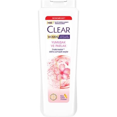 Clear Women Kepeğe Karşı Etkili Şampuan Yumuşak Parlak Kiraz Çiçeği Esansı Keratin 600 ml