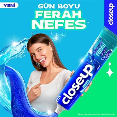 Close Up Diş Macunu Icy Cool Ağız Bakım Suyu Etkili 50 Ml X1