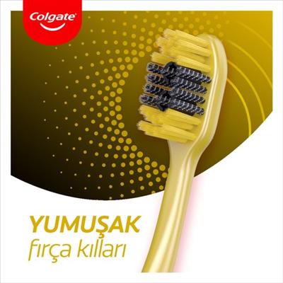 Colgate 360 Charcoal Gold Çok Yönlü Koruma Yumuşak Diş Fırçası