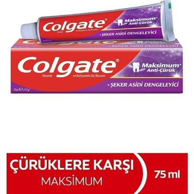 Colgate Onarıcı Anti-Çürük Diş Macunu 75 ml – Şeker Asidi Dengeleyici, SLS’siz, Nane Aromalı, Tüm Aile İçin