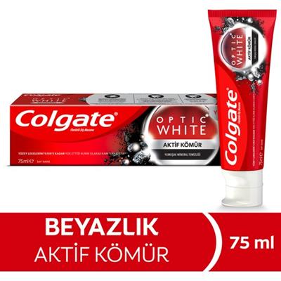 Colgate Optic White Aktif Kömür Yumuşak Mineral Temizliği Diş Macunu 75 ml