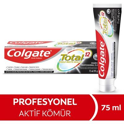 Colgate Total Profesyonel  Aktif Kömür Nane Aromalı Diş Macunu 75 ml