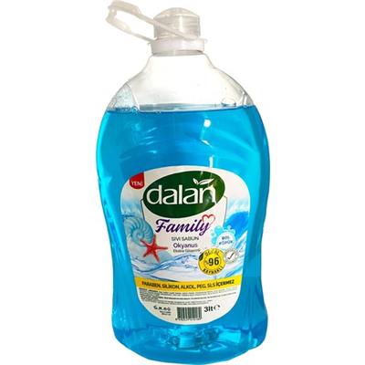 Dalan Sıvı Sabun Family Okyanus Doğal İçeriklerle 3 Litre Tüm Ciltler İçin Uygun