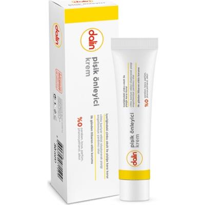 Dalin Bebek Pişik Önleyici Krem 30 ml – Çinko Oksitli, Hipoalerjenik, Dermatolojik Testli ve Hassas Ciltlere Uygun