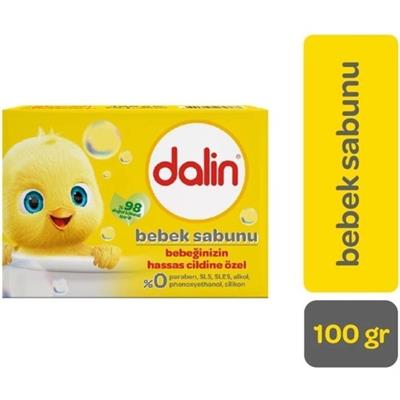 Dalin Bebek Sabunu - Bitkisel Yağlarla Formüle Edilmiş, Yenidoğan ve Hassas Ciltler İçin Ergonomik Tasarım, Sarı Ambalaj, 100 gr