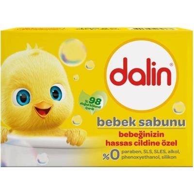 Dalin Bebek Sabunu - Bitkisel Yağlarla Formüle Edilmiş, Yenidoğan ve Hassas Ciltler İçin Ergonomik Tasarım, Sarı Ambalaj, 100 gr