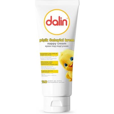 Dalin Pişik Önleyici Krem 100 ml – Hassas Ciltler İçin, Dermatolojik Onaylı, Alkol, Paraben ve Boya İçermez