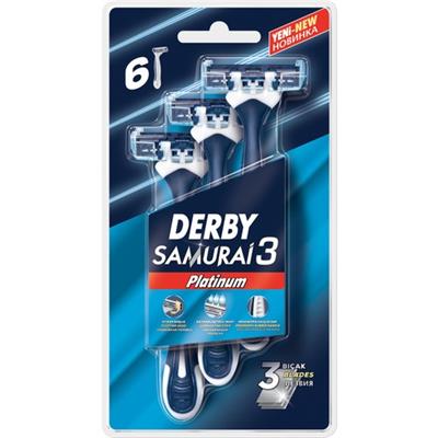 Derby Samurai 3 Jilet 6lı Blister Ergonomik Tasarım ile Hassas Ciltler İçin