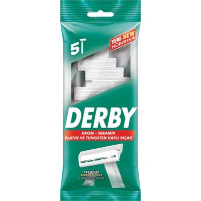 Derby Tek Tıraş Ürünü Hassas Ciltler İçin 5li Poşet Yerli Üretim Unisex