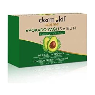 Dermokil Avokado Yağlı Sabun Besleyici Onarıcı Etki 100 g Cilt İçin E Vitamini Desteği