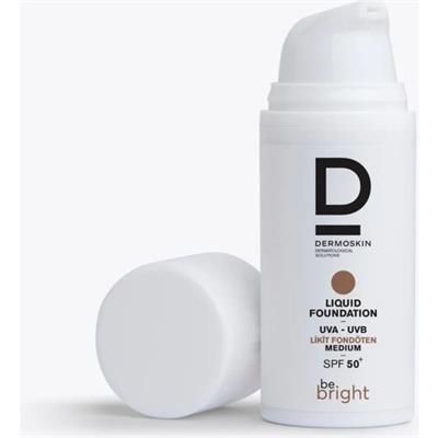 Dermoskin Be Bright Likit Fondöten Medium SPF50+ | UVA&UVB Güneş Koruyucu | Yüksek Kapatıcı Fondöten | 33 ml