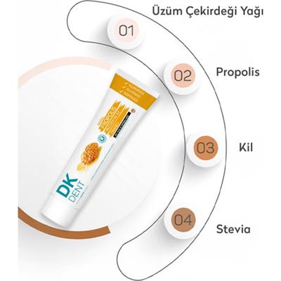 DKDENT Doğal Propolis Özlü Diş Macunu (Fırçalı) 75 ml