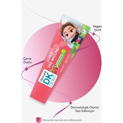 DKDENT Pırıl Ahududu Aromalı Çocuk Diş Macunu 50 ml