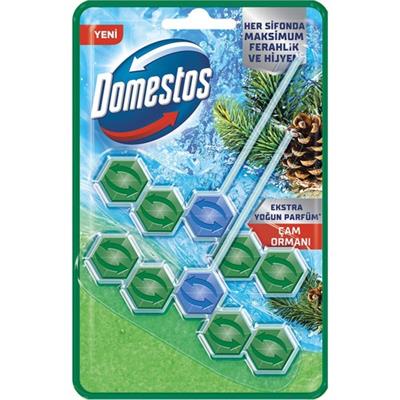 Domestos WC Blok 5li Güç Tuvalet Bloğu Çam Ferahlığı Maksimum Hijyen 100 G