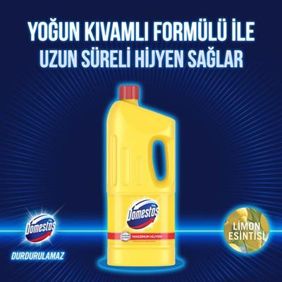 Domestos Yoğun Kıvamlı Çamaşır Suyu Limon Esintisi Maksimum Hijyen 1850 ML 1 Adet