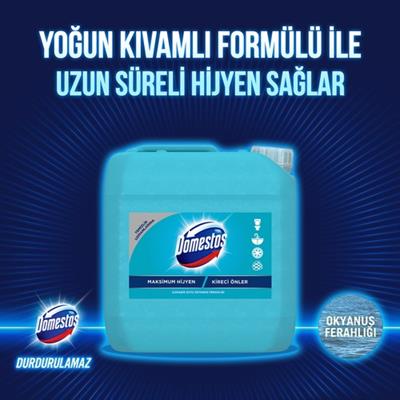 Domestos Yoğun Kıvamlı Çamaşır Suyu Maksimum Hijyen Okyanus Ferahlığı 3240 ml 1 Adet
