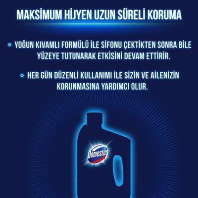 Domestos Yoğun Kıvamlı Çamaşır Suyu Okyanus Ferahlığı Maksimum Hijyen 1850 ML 1 Adet