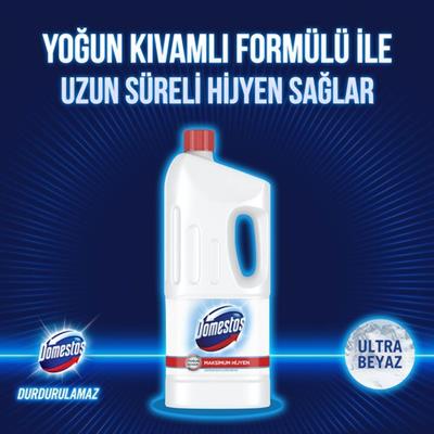 Domestos Yoğun Kıvamlı Çamaşır Suyu Ultra Beyaz Maksimum Hijyen 1850 ML 1 Adet
