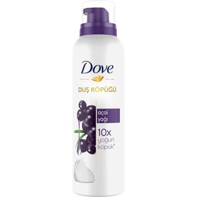 Dove Açai Yağlı Ferahlatıcı Duş Köpüğü 200 ml - Yoğun Pürüzsüzlük ve Yumuşak Cilt