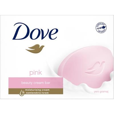 Dove Güzellik Sabunu - Tüm Cilt Tiplerine Uygun, Nemlendirici Kremle Zenginleştirilmiş, 90 g, Pembe