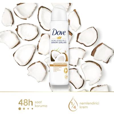 Dove Kadın Sprey Deodorant Hindistan Cevizi ve Yasemin Çiçeği 150 ml