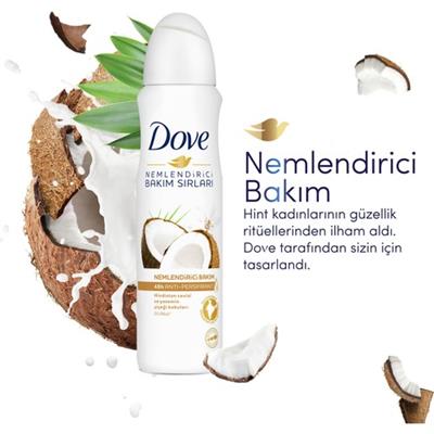 Dove Kadın Sprey Deodorant Hindistan Cevizi ve Yasemin Çiçeği 150 ml