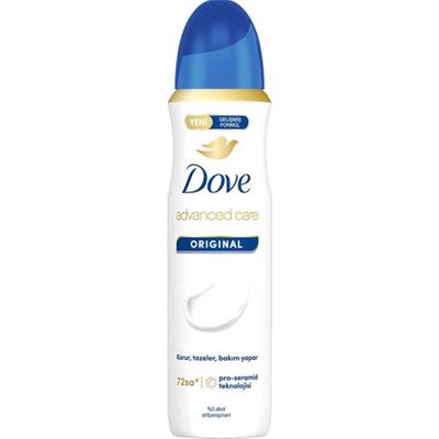 Dove Kadın Sprey Deodorant Original 150 ml – 72 Saat Koruma, Pro-Ceramid, %0 Alkol, Hassas Ciltlere Uygun