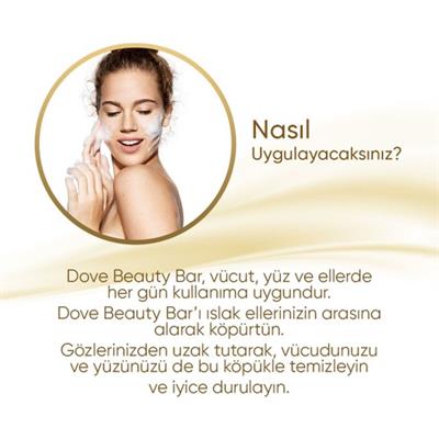 Dove Nemlendirici Kremli Beyaz Sabun 90 gr – Yumuşak, Pürüzsüz ve Besleyici Cilt Bakımı
