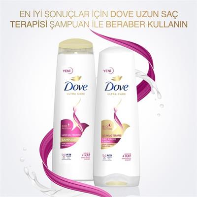 Dove Ultra Care Saç Bakım Kremi Uzun Saç Terapisi Uzun Yıpranmış Saçlar İçin 350 ml