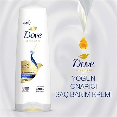 Dove Ultra Care Saç Bakım Kremi Yoğun Onarıcı Yıpranmış Saçlar İçin 350 ml
