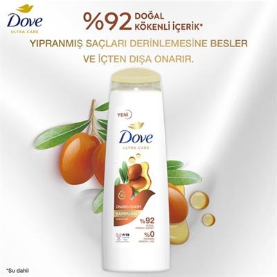 Dove Ultra Care Saç Bakım Şampuanı Onarıcı Bakım Argan Yağı 400 ml