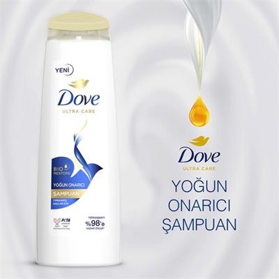 Dove Ultra Care Saç Bakım Şampuanı Yoğun Onarıcı Yıpranmış Saçlar İçin 600 ml