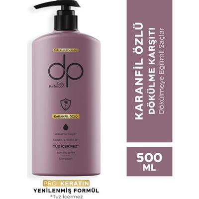 Dp Daily Perfection Dökülme Karşıtı Şampuan - Karanfil Özlü, Pro-Keratin ve Biotin Destekli, Tuzsuz Formül, 500 ml, Paraben İçermez
