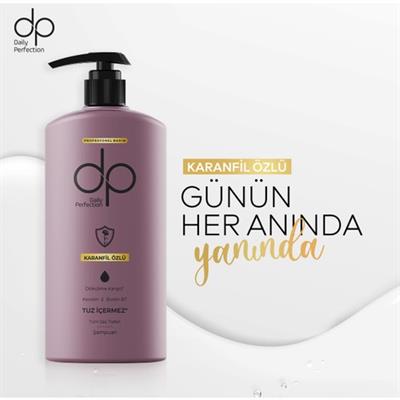 Dp Daily Perfection Dökülme Karşıtı Şampuan - Karanfil Özlü, Pro-Keratin ve Biotin Destekli, Tuzsuz Formül, 500 ml, Paraben İçermez