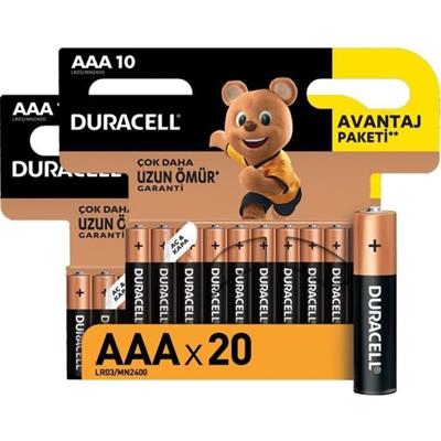 Duracell Alkalin Aaa Ince Kalem Piller 20li