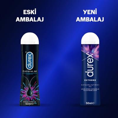 Durex Extreme Jel 50 ml Yoğun Kayganlaştırıcı Etki Uzun Süreli Rahat ve Konforlu Kullanım